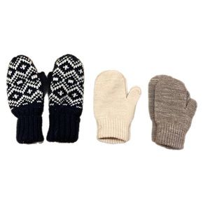 H&M Mittens. Set of 3 pairs.